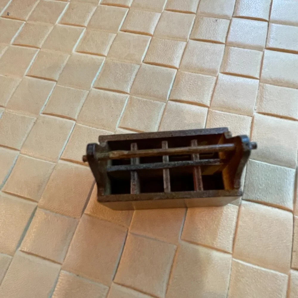 Miniature Dollhouse Wooden Vintage Milk Carrier